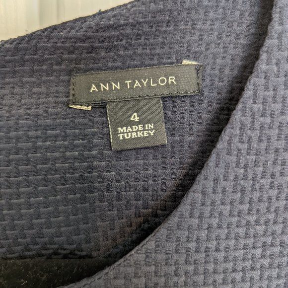 Ann Taylor, size 4, navy blue dress with matching jacket - Picture 2 of 6